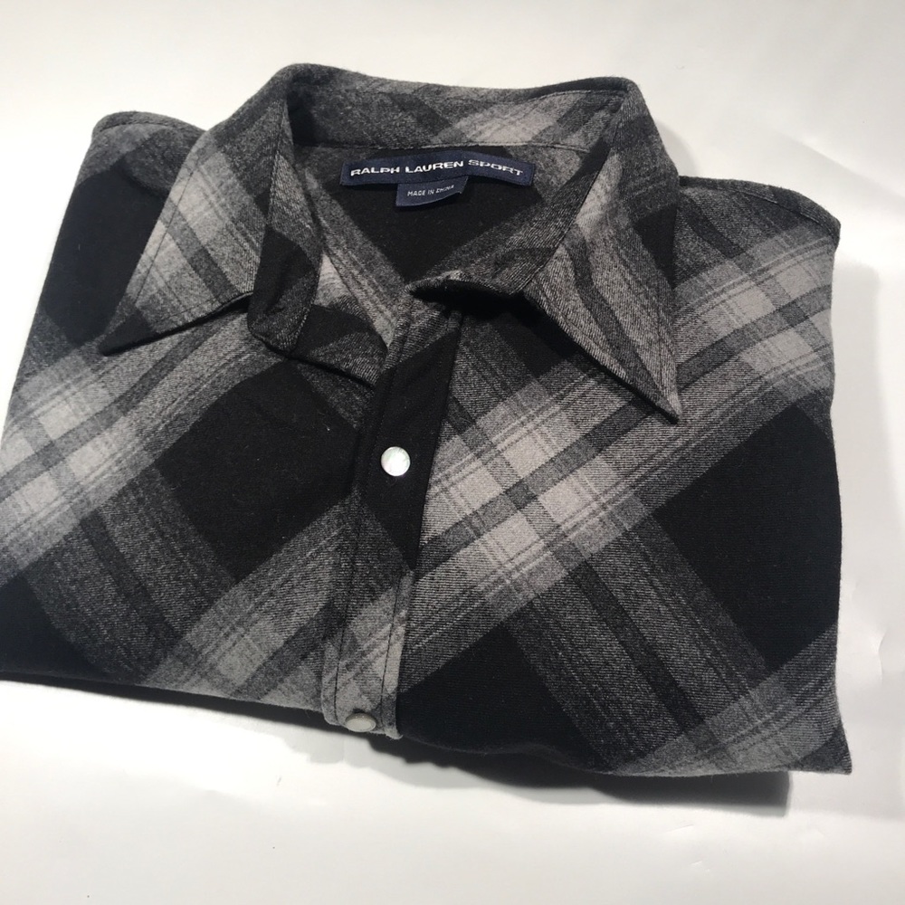 Ralph Lauren Sport Wool Plaid button up shirt